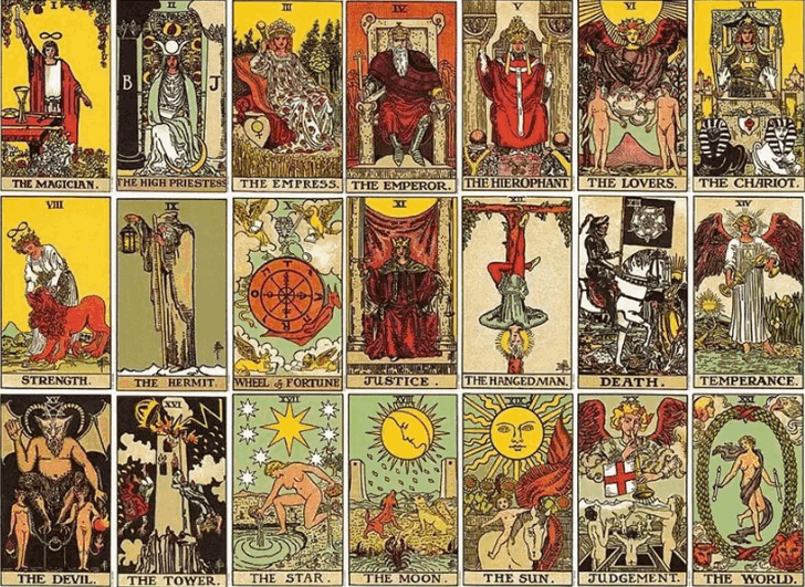 RIDER WHITE TAROT - VELKA ARKANA