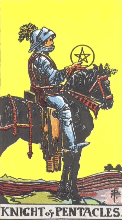 RIDER WHITE TAROT - Malá arkána rytier minci