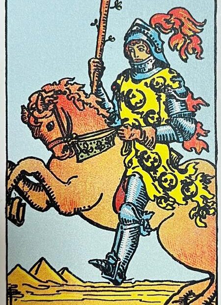 Rytier palíc -Rider waite-tarot