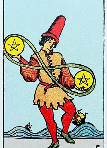 dve mince rider waite tarot