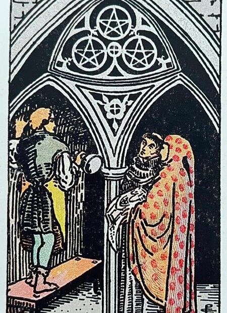 tri mince rider waite tarot